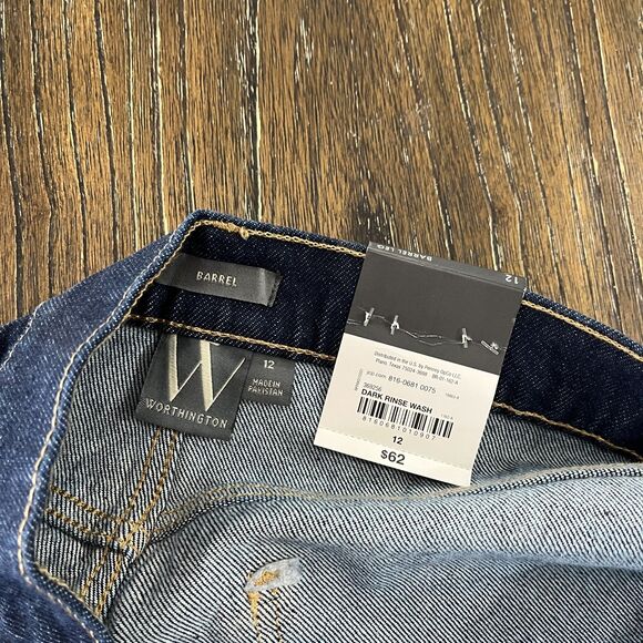 Blue Cropped Ankle Jeans with Relaxed Fit - Picture 3 of 13